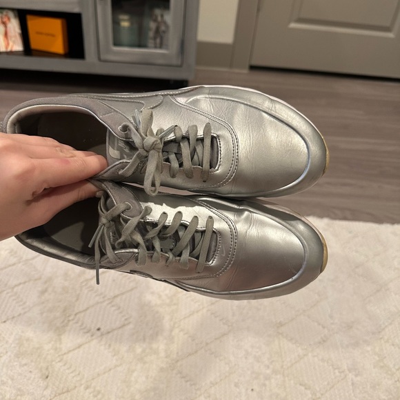 Nike Air Max Thea Silver Sneakers - Picture 2 of 7